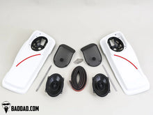 Load image into Gallery viewer, Havoc Roar Stereo HSR-600.4 Highway Pods and BADDAD Lids Four Speaker Stereo System for Harley-Davidson Road King