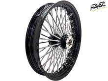 Load image into Gallery viewer, Fat Spoke Wheel, 18 x 3.5 Rear Wheel, Black and Chrome, Harley FLST Softail Heritage, Fat Boy, Deluxe 2008-2017, Non-ABS