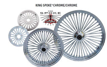 Load image into Gallery viewer, Ultima King Spoke 26x3.5 Chrome Wheel for Harley Touring