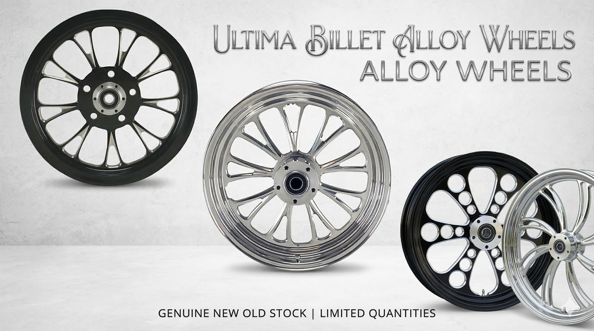 Ultima Billet Alloy Wheels Collection — Manhattan, Kool Kat, and Vortex styles