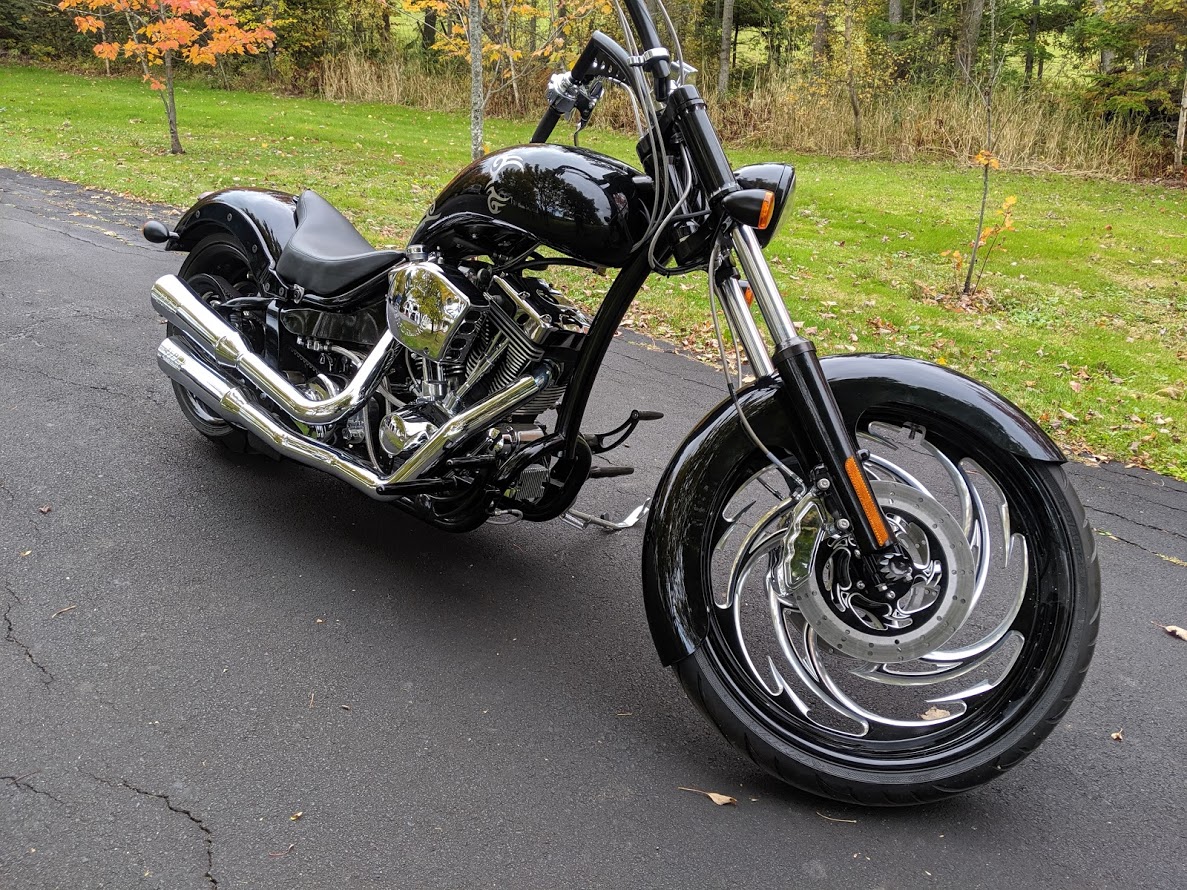 Harley-Davidson motorcycle with RC Components forged wheels