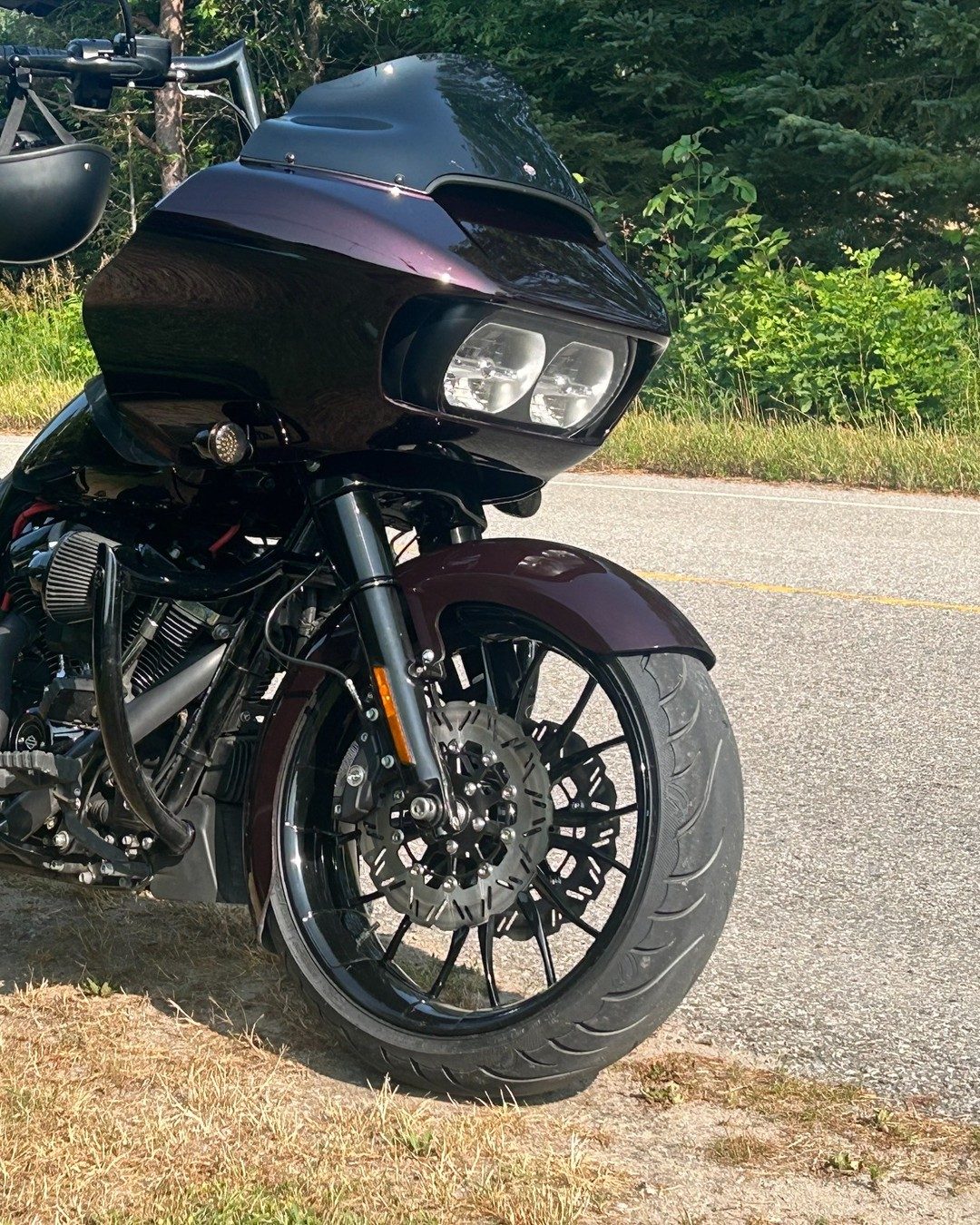 21 inch billet front wheel package on Harley touring