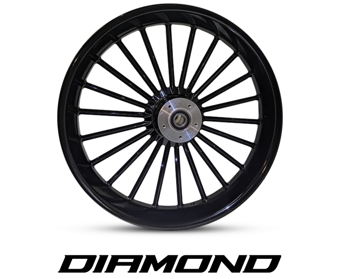 Havoc DIAMOND billet aluminum motorcycle wheel