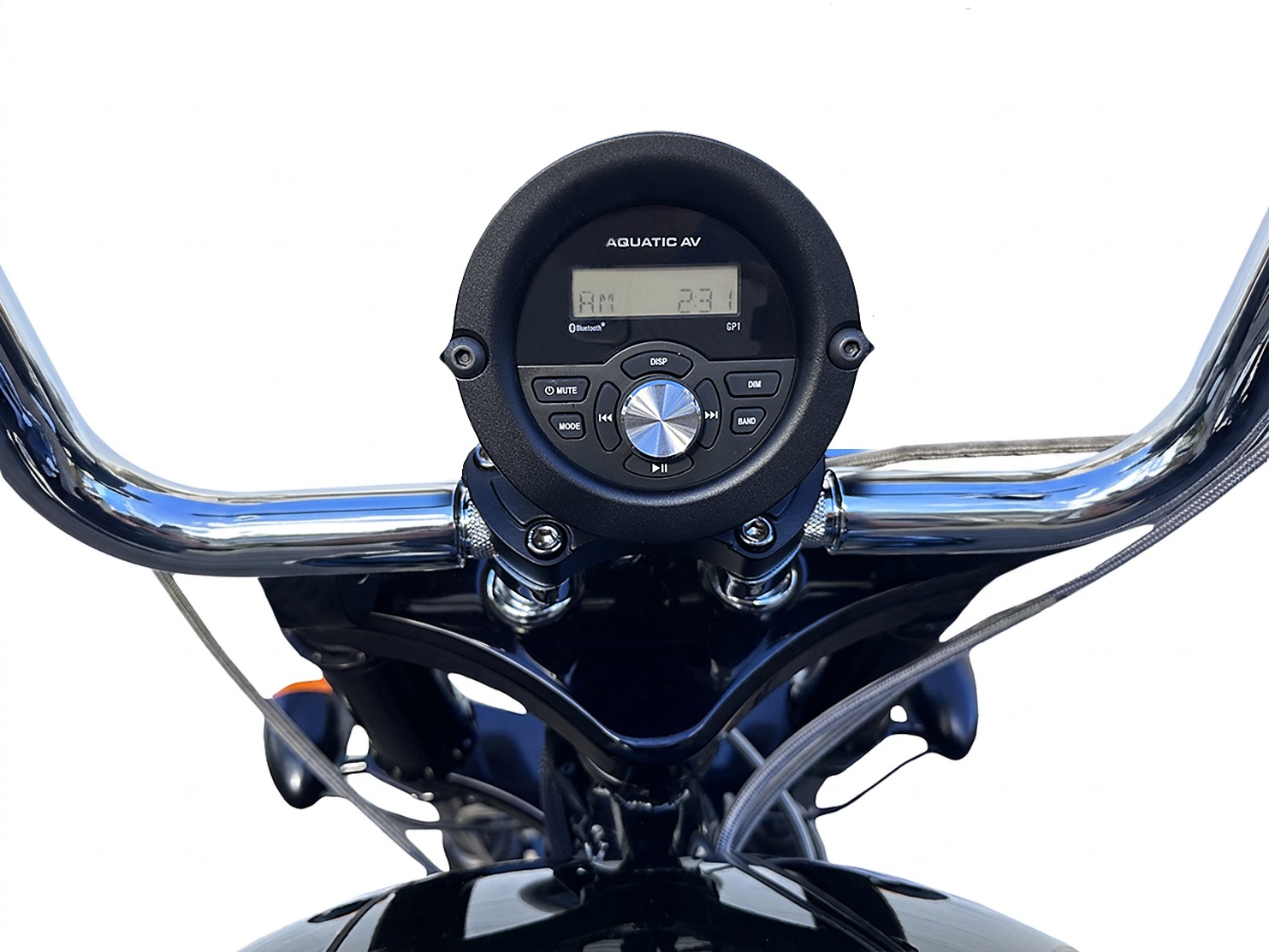GP1-ST Softail Head Unit Installation — Havoc Roar Stereo component