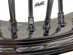 Fat Spoke Wheel, 16 x 3.5 Dual Disc Front, All Chrome, for 2008-2023 Touring Models (With ABS).