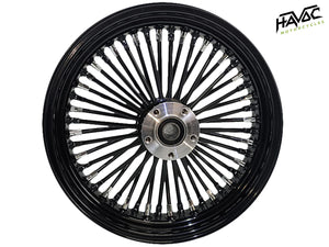 Fat Spoke, Black, 18x5.5 Cush Drive, Without ABS