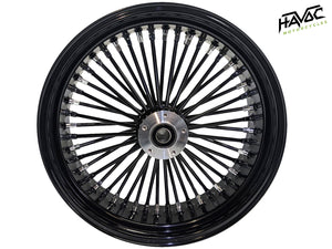 Fat Spoke Wheel, 18x5.5 Dual Disc Front, Black, for 2008-2023 Touring Models with ABS