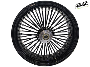 Fat Spoke Wheel, 18x5.5 Dual Disc Front, Black, for 2000-2007 Touring Models