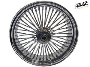 Fat Spoke Wheel, 18x5.5 Dual Disc Front, All Chrome, for 2008-2023 Touring Models without ABS