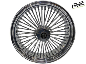 Fat Spoke, All Chrome, 18x3.5 Rear, 3/4 Bearing