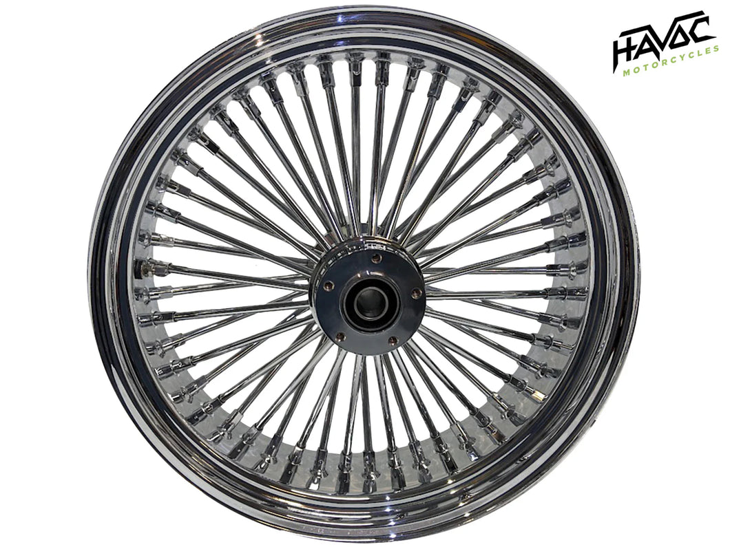 Fat Spoke, All Chrome, 18x3.5 Rear, 3/4 Bearing