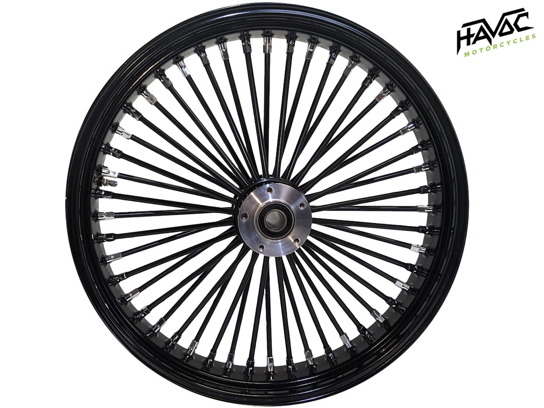 Fat Spoke Wheel, 21 x 3.5 Dual Disc Front, Black, for 2008-2023 Touring Models without ABS