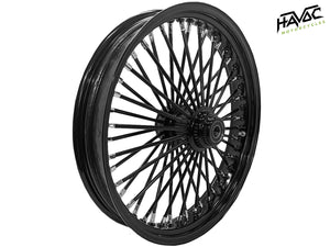 Fat Spoke Wheel, 21 x 3.5 Single Disc Front, Black, FLST (S/C/N, F), Slim, Heritage, Deluxe, Fatboy 2007-2017 without ABS