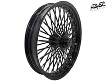 Load image into Gallery viewer, Fat Spoke Wheel, 21 x 3.5 Single Disc Front, Black, FXST/C/S Softail Standard and Softail Custom 2000-2006 when installed with included axle spacers
