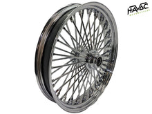 Load image into Gallery viewer, Fat Spoke Wheel, 16 x 3.5 Single Disc Front, All Chrome, for 2000-2006 Touring Models, 3/4&quot; Bearings.
