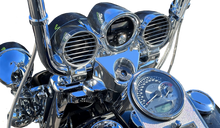 Load image into Gallery viewer, Havoc 3.5 inch handlebar speakers built by Aquatic AV for Harley-Davidson Road King
