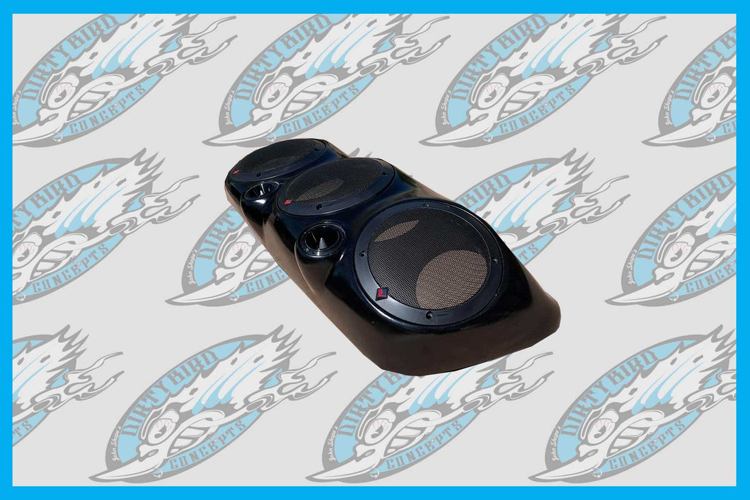 Harley Street Glide Road Glide Road King Triple Six Audio Speaker Lids 2014 To 2023