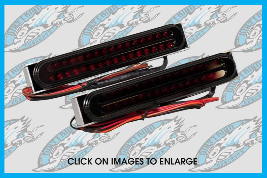 Harley Jaded Oval Integrated LED Tail Lights