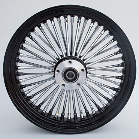 ULTIMA KING SPOKE WHEELS - BLACK AND CHROME (REAR)