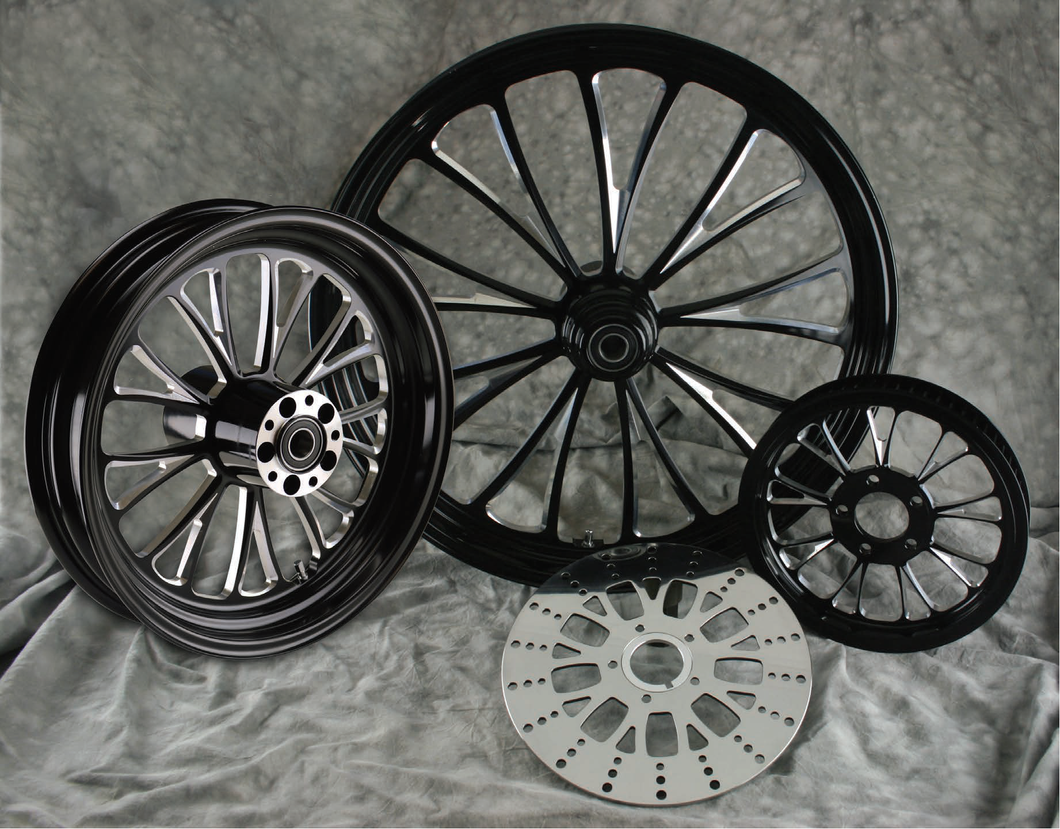 Manhattan Black Contrast Cut Wheels (FRONT)