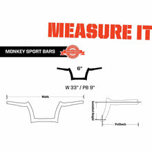 Load image into Gallery viewer, 6″ OEM MONKEY SPORT BARS ROAD GLIDE AND ROAD KING
