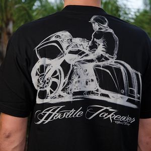 HOSTILE TAKEOVER BLACK T-SHIRT