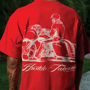 HOSTILE TAKEOVER RED T-SHIRT