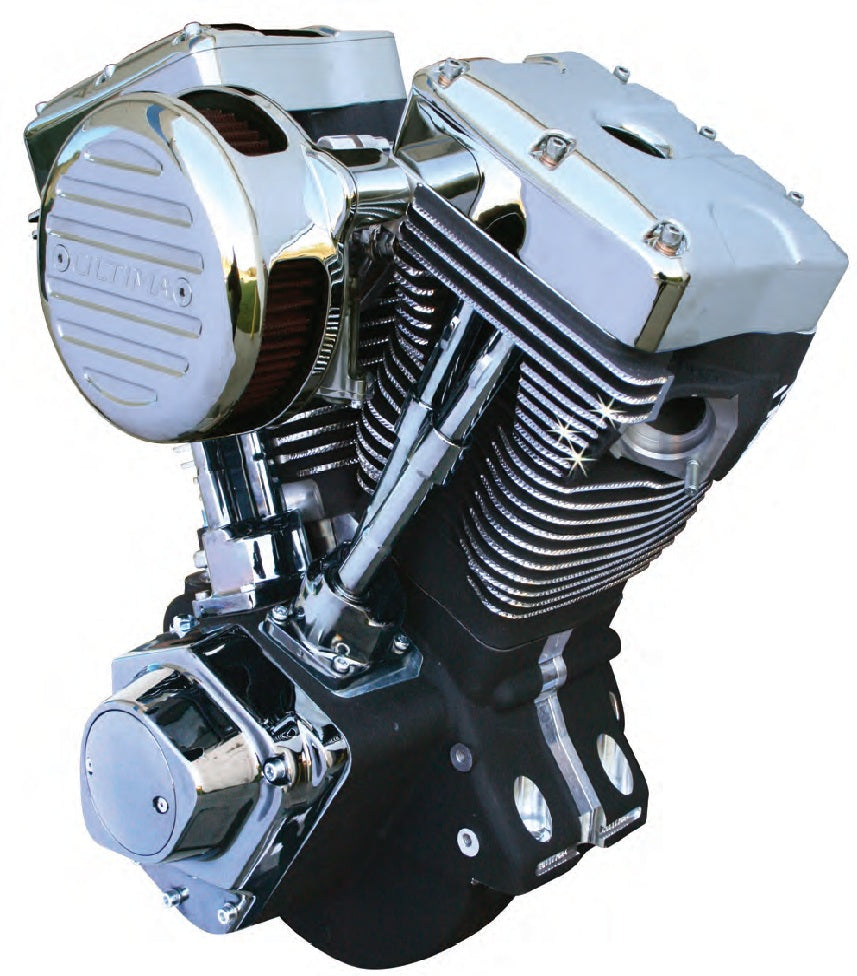 296-273 ULTIMA® COMPLETE COMPETITION SERIES ENGINES DIAMOND CUT®. Complete Black Finish 127 CI